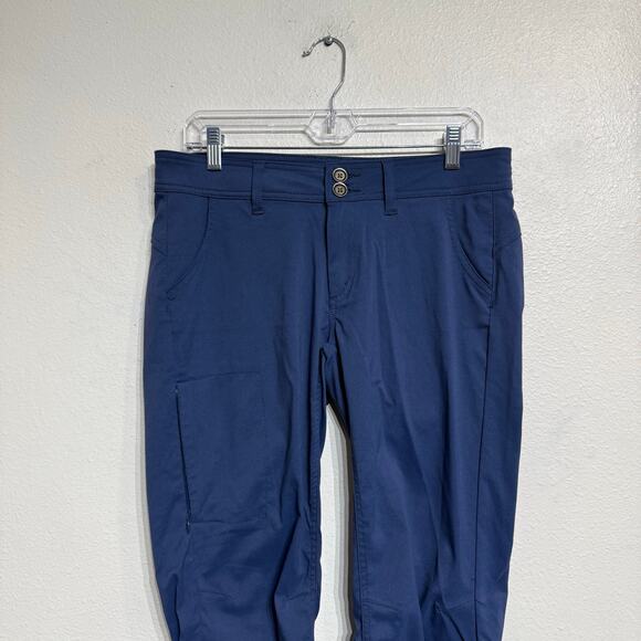 PrAna Navy Halle Convertible Roll Up Hiking Pants Sz 8 - Picture 3 of 14